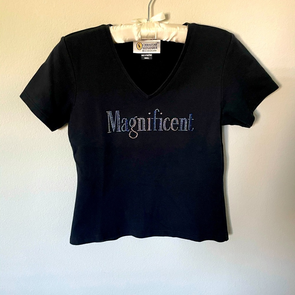 Christine Alexander women’s top with Rhinestones